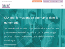 Tablet Screenshot of cfa-ite.fr